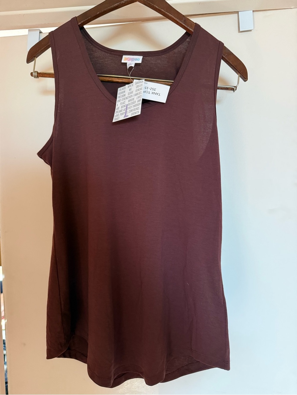 Everyday Sleeveless Tank Top - Brownish Red